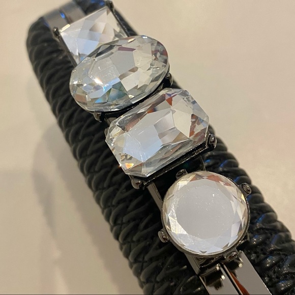 Party Handbag Crossbody Purse Chain Bag with clear Rhinestone - Picture 8 of 9